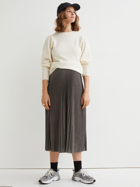 

H&M Women White MAMA Fine-knit Jumper