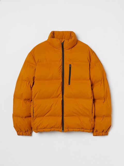 

H&M Men Orange Solid Water Repellent Jacket