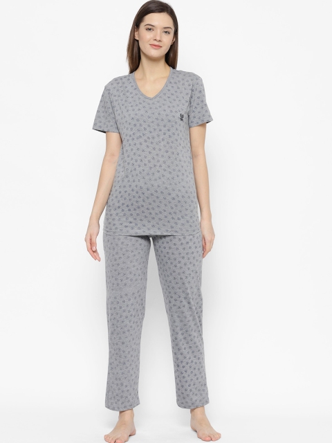 

VIMAL JONNEY Women Grey Printed Night Suit