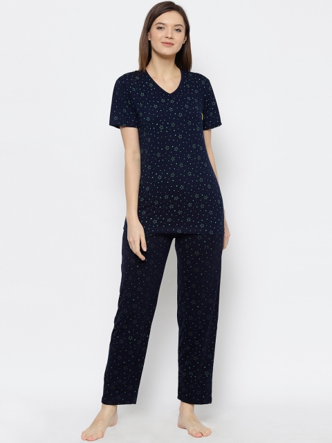 

VIMAL JONNEY Women Navy Blue Night suit