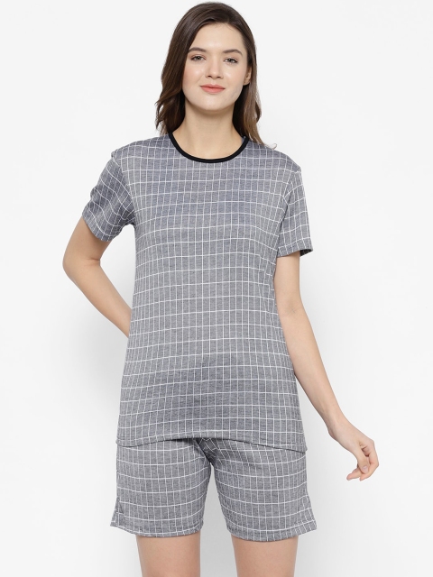 

VIMAL JONNEY Women Black & Grey Cotton Blend Tracksuits