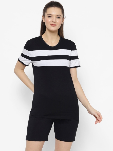 

VIMAL JONNEY Women Black Cotton Blend Tracksuits