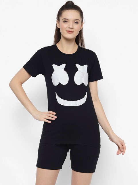 

Vimal Jonney Women Black Printed Tracksuit