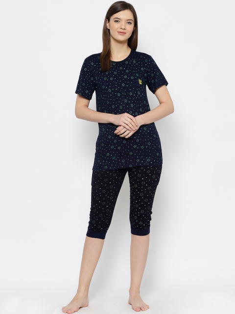 

VIMAL JONNEY Women Navy Blue Printed Tracksuit