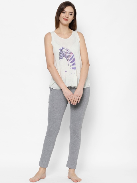 

VIMAL JONNEY Women Grey Cotton Blend Tracksuits