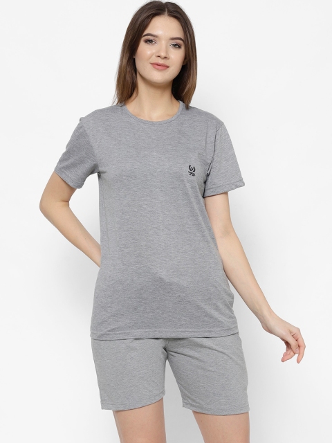 

Vimal Jonney Women Grey Solid Cotton Blend Tracksuits