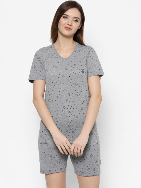 

VIMAL JONNEY Women Grey Printed Night suit