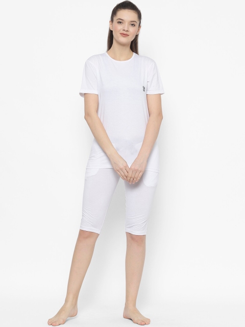 

Vimal Jonney Women White Solid Tracksuit