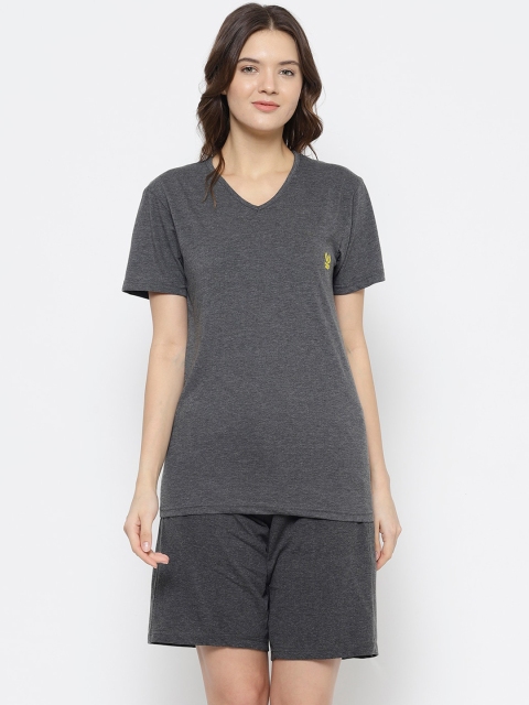 

VIMAL JONNEY Women Grey Cotton Blend Tracksuits
