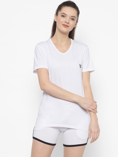 

VIMAL JONNEY Women White Cotton Blend Tracksuits