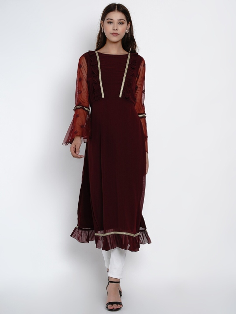 

Texco Burgundy Long Sleeve Kurti