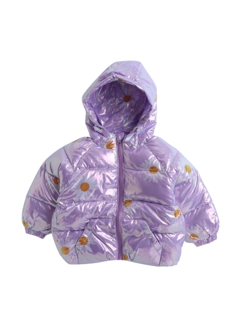 

Hopscotch Girls Purple Longline Puffer Jacket