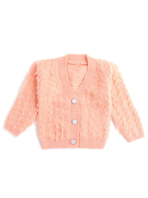 

Hopscotch Girls Orange Acrylic Cardigan