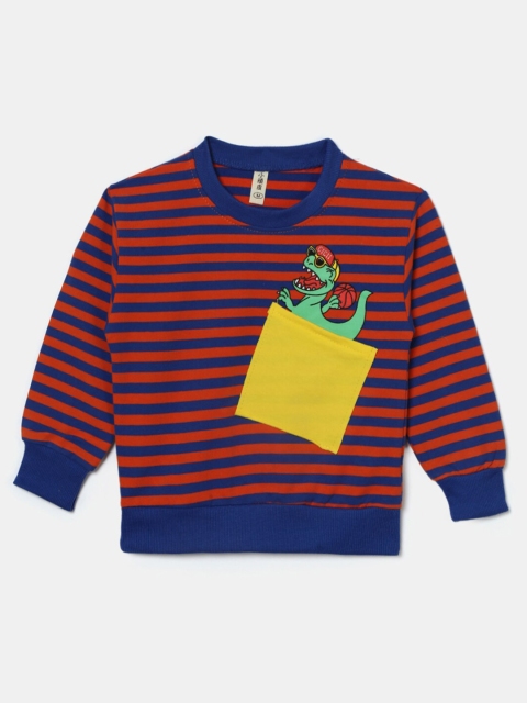 

Hopscotch Boys Blue & Red Striped Sweatshirt