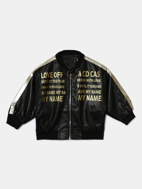 

Hopscotch Girls Black Crop Biker Jacket