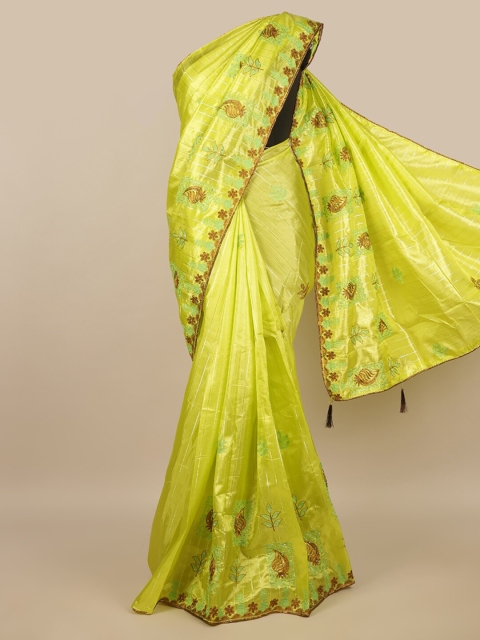 

Pothys Green Floral Saree
