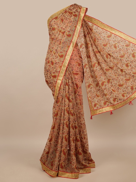

Pothys Beige Ethnic Motifs Saree