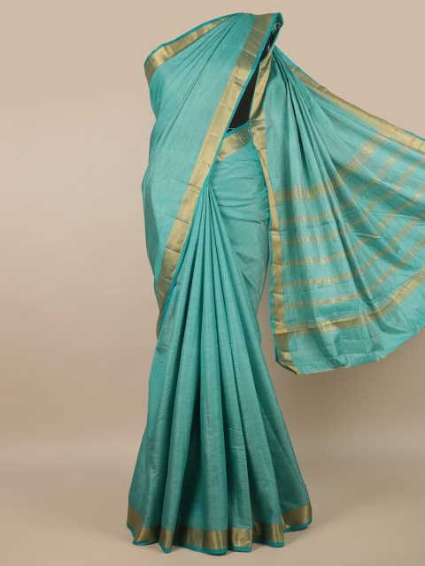 

Pothys Blue Zari Jute Silk Saree