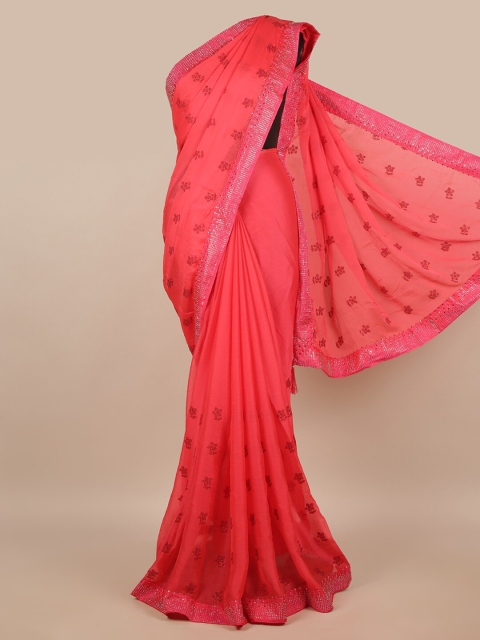 

Pothys Pink Floral Saree