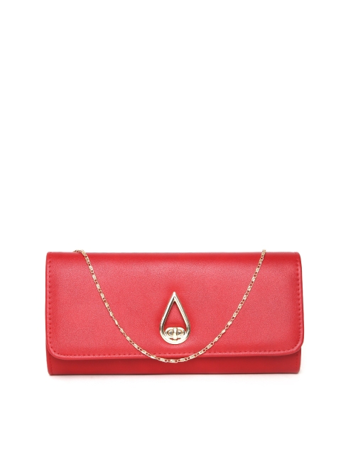 

Mast & Harbour Red Clutch with Chain Strap