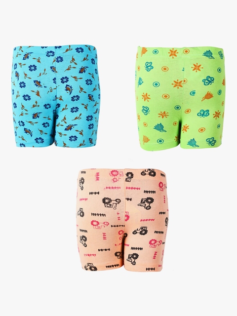 

SAVAGE Girls Assorted Pack Of 3 Printed Shorts