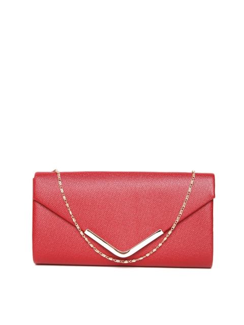 

Mast & Harbour Red Clutch with Chain Strap