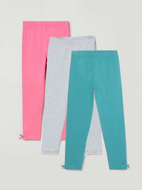 

max Girls Pack Of 2 Leggings, Sea green