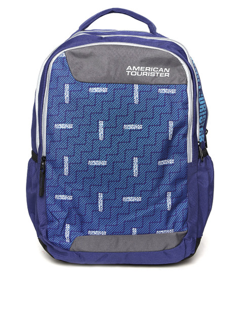 

AMERICAN TOURISTER Unisex Blue Printed Backpack