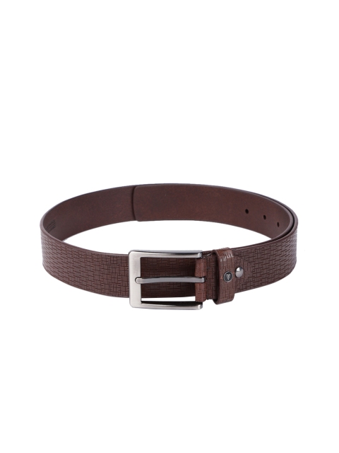 

Van Heusen Men Brown Textured Leather Belt