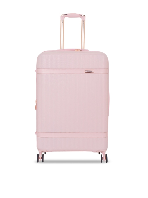 

IT luggage Pink Solid Hard-Sided Medium Trolley Suitcases