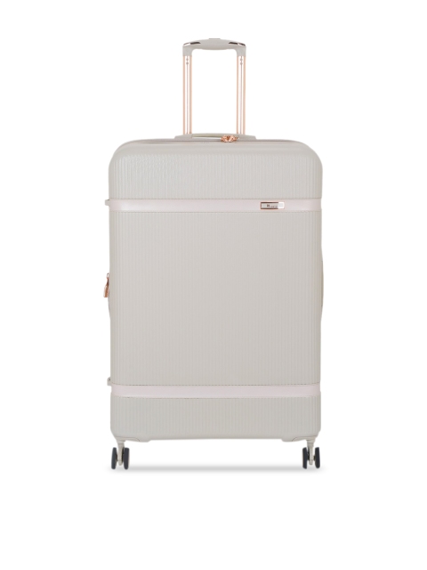 

IT luggage Grey Solid Hard-Sided Large Trolley Suitcase