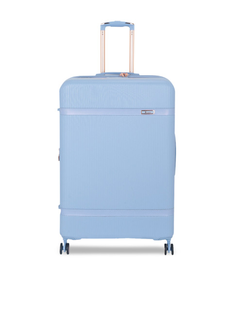 

IT luggage Blue Solid Hard-Sided Large Trolley Suitcases