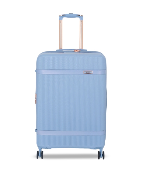 

IT luggage Blue Textured Hard-Sided Trolley Suitcases