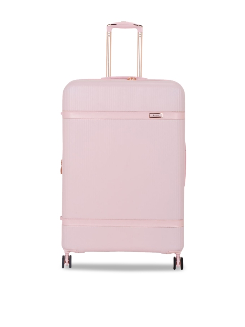 

IT luggage Pink Solid Hard-Sided Large Trolley Suitcase