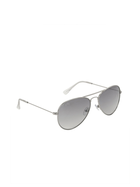 

Royal Enfield Men Grey Lens & Silver-Toned Aviator Sunglasses