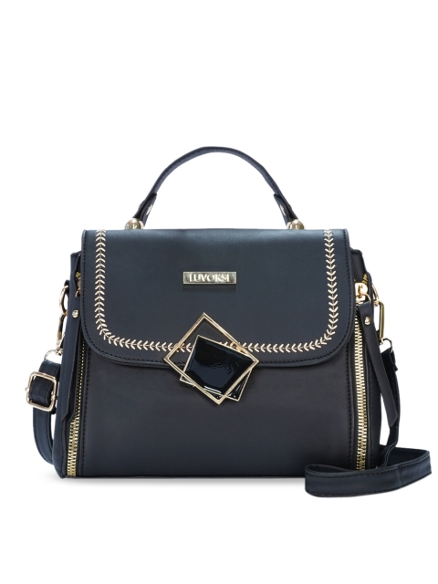 

Luvoksi Black PU Structured Satchel