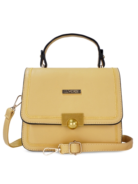 

Luvoksi Yellow Structured Satchel Bag