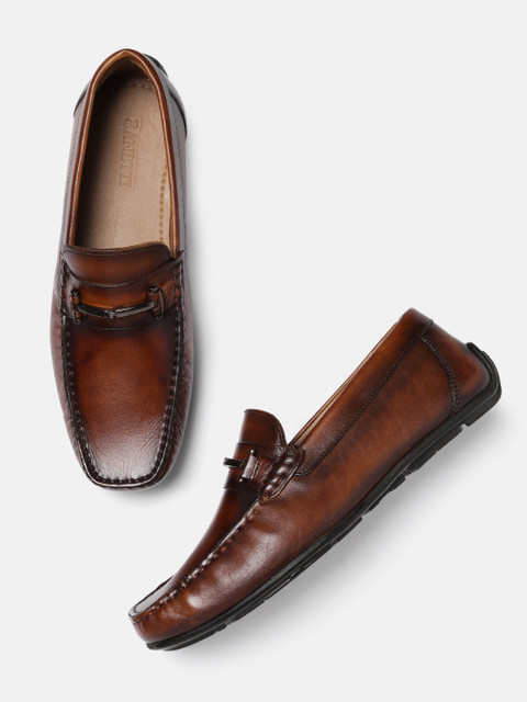 

ZZANETTI Men Brown Leather Loafers