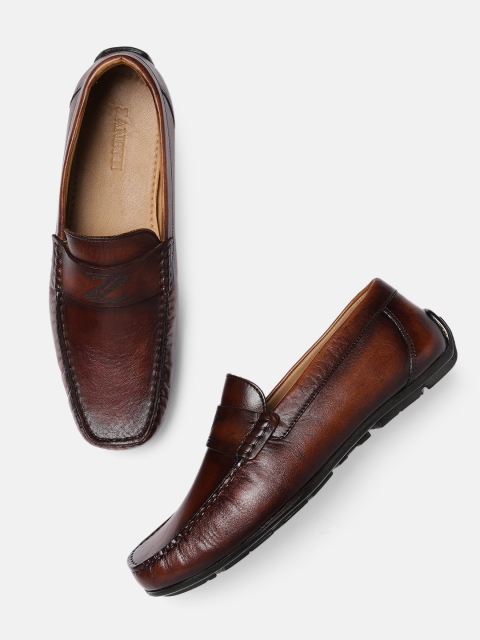 

ZZANETTI Men Brown Leather Loafers