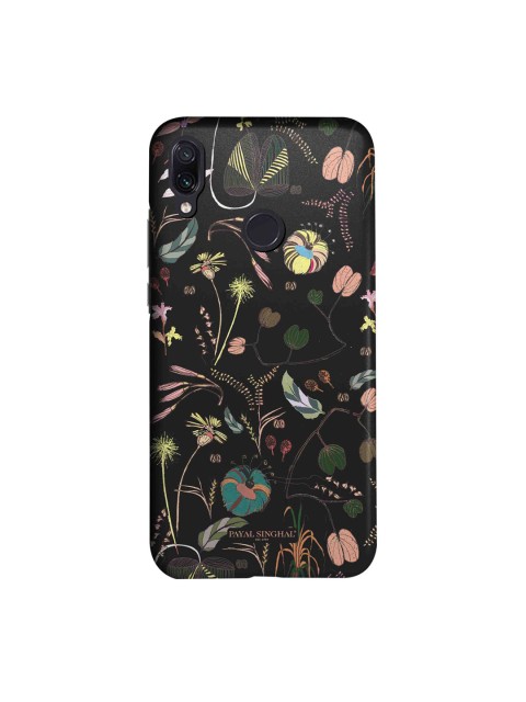 

macmerise Black & Pink Printed Xiaomi Redmi Note 7 Matte Finish Back Cover
