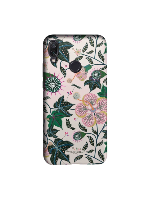 

macmerise Green & Pink Printed Xiaomi Redmi Note 7 Pro Back Case