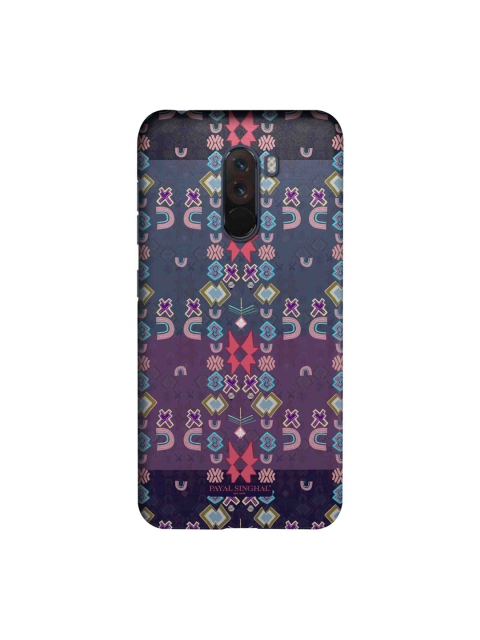 

macmerise Purple & Pink Printed Xiaomi Poco F1 Back Case