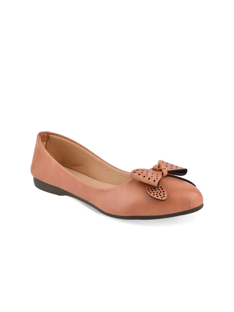 

Stelatoes Women Peach-Coloured Ballerinas with Bows Flats