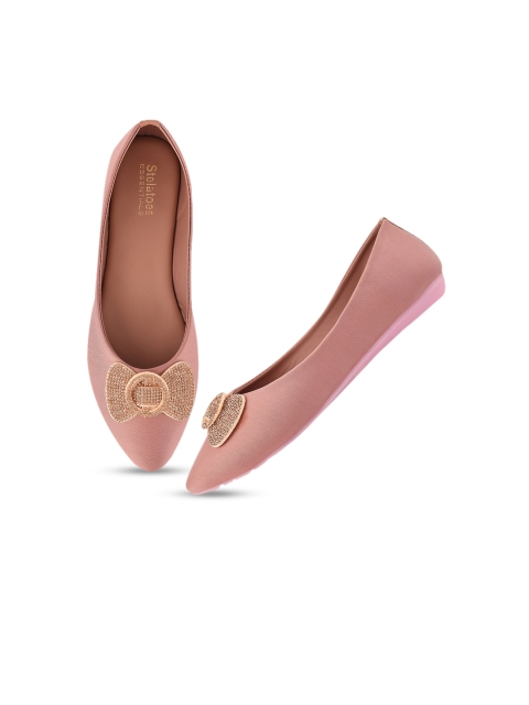 

Stelatoes Women Peach-Coloured Ballerinas Flats