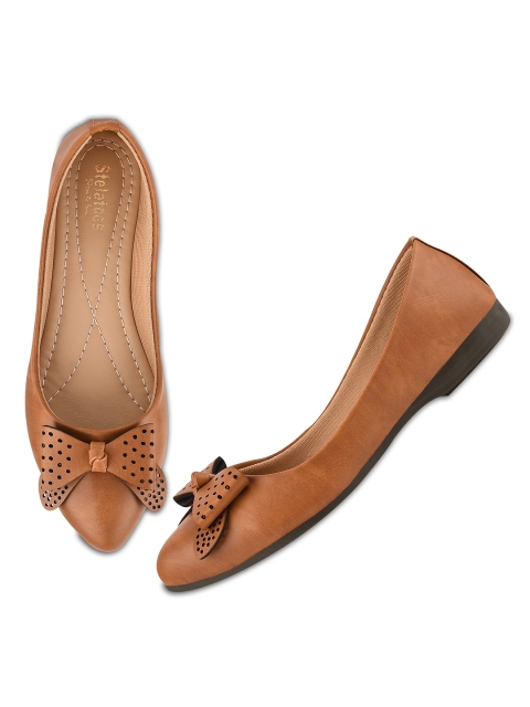 

Stelatoes Women Tan Brown Ballerinas
