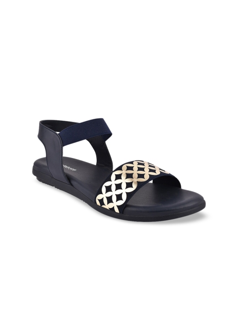 

Stelatoes Women Navy Blue Open Toe Flats