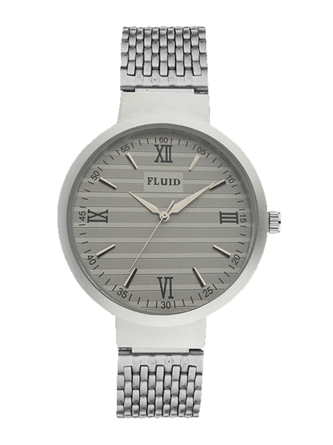 

FLUID Women Grey Patterned Dial & Silver Toned Bracelet Style Straps Analogue Watch FL-807L-GRY01