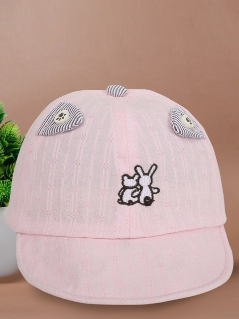 

Baby Moo Kids Pink Printed Baseball Cap