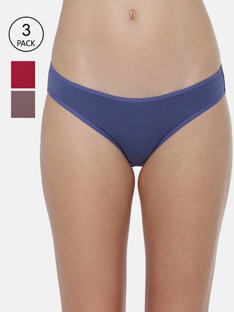 

Triumph Stretty Cotton 80 Medium Coverage Mini Brief - Pack of 3, Assorted