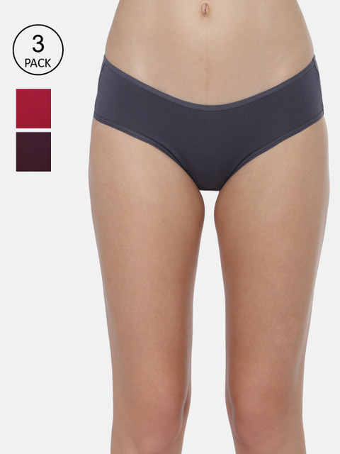 

Triumph Stretty Cotton 80 Medium Coverage Midi Brief - Pack of 3, Assorted